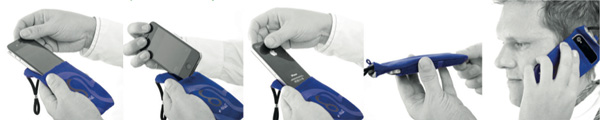 Anwendung der Handytasche eWall Anwendung der Handytasche eWall