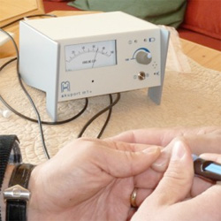 Geopathie Check Geopathie-Check am Patienten