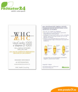 UnoCardio 1000 + Vitamin D 1000 OMEGA-3 Fettsäuren