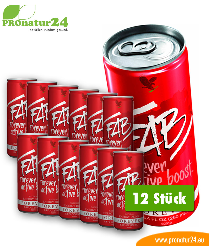 FAB active boost Energydrink mit Aloe Vera