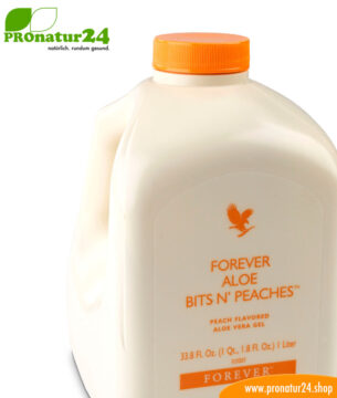 Aloe Vera Bits'n'Peaches zum Trinken von forever