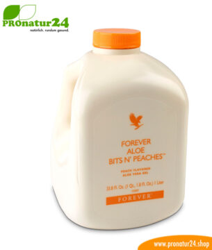 Aloe Vera Bits'n'Peaches zum Trinken von forever