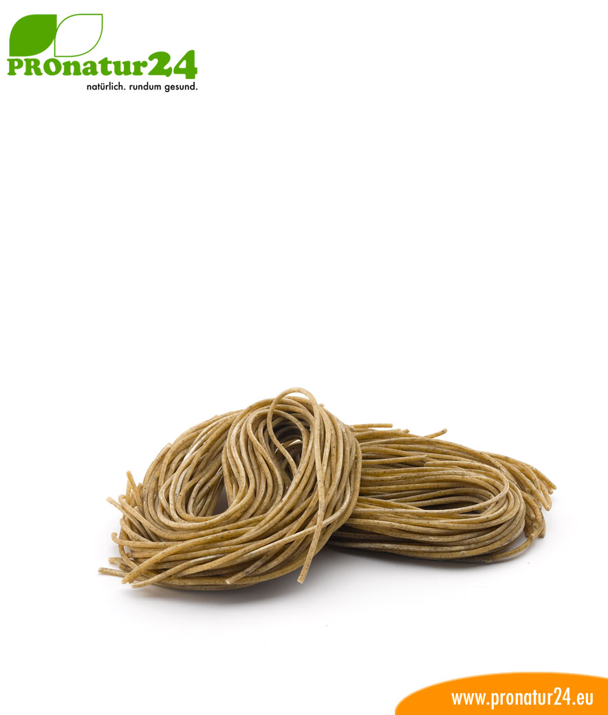 Spaghetti Basilikum von Feist Dinnkelnudeln
