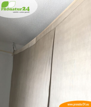 Baldachin mit Schutz vor Elektrosmog durch Funk (HF) und elektrischen Feldern (NF)Baldachin mit Schutz vor Elektrosmog durch Funk (HF) und elektrischen Feldern (NF)