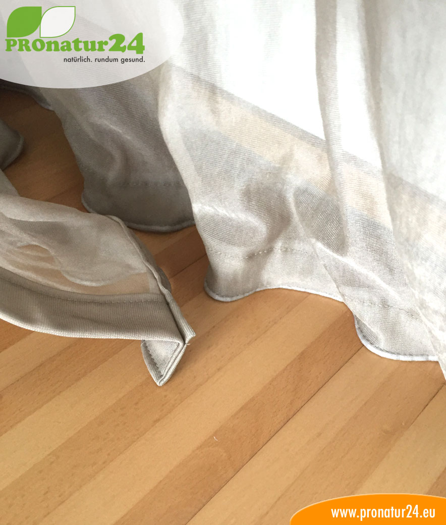 Baldachin mit Schutz vor Elektrosmog durch Funk (HF) und elektrischen Feldern (NF)Baldachin mit Schutz vor Elektrosmog durch Funk (HF) und elektrischen Feldern (NF)