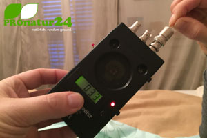Check HF Körperankopplung im geschlossenen Baldachin in µVolt