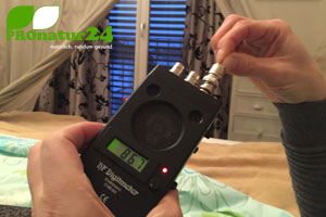Check HF Körperankopplung im offenen Baldachin in µVolt
