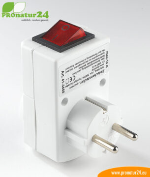 Zwischenstecker mit Schalter, geschirmt