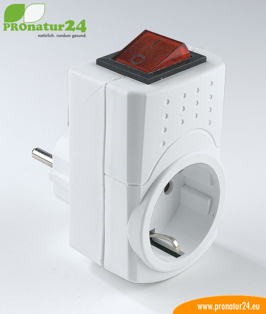 Zwischenstecker mit Schalter, geschirmt