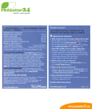 WHC Quattro Cardio von Nutrogenics Verpackung