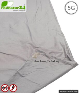 Abschirmendes Schlafsack SET Elektrosmog PRO all inclusive. Schutz vor Elektrosmog HF (bis zu 41 dB) für unterwegs. Erdbar. Wirkungsvoll gegen 5G!