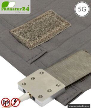 Abschirmendes Schlafsack SET Elektrosmog PRO all inclusive. Schutz vor Elektrosmog HF (bis zu 41 dB) für unterwegs. Erdbar. Wirkungsvoll gegen 5G!