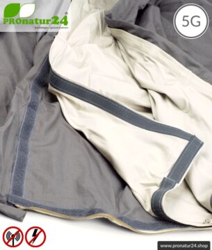 Abschirmendes Schlafsack SET Elektrosmog PRO all inclusive. Schutz vor Elektrosmog HF (bis zu 41 dB) für unterwegs. Erdbar. Wirkungsvoll gegen 5G!