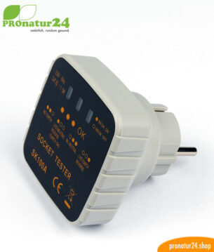 Steckdosenprüfer zum schnellen Check der angeschlossenen Erdung