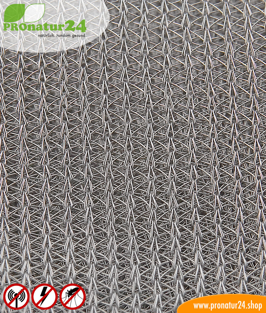 Abschirmstoff Silver Tricot im Detal