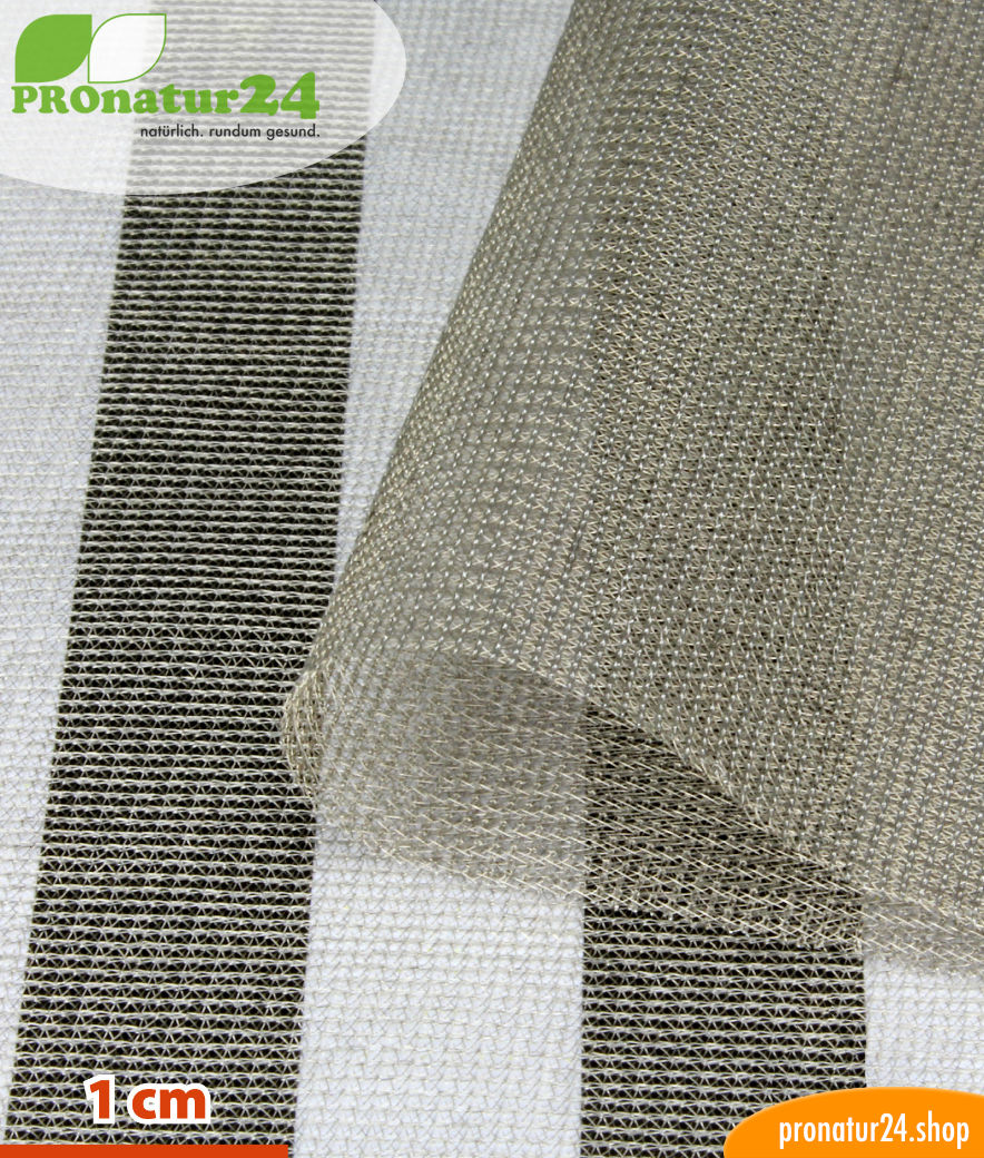 Silver-Tricot Abschirmstoff vom Baldachin Elektrosmog PRO in GRAU