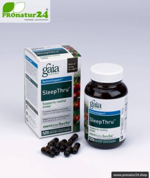 SLEEPTHRU von GAIA HERBS | kann den erholsamen Schlaf unterstützen | 60 Kapseln | Lieferung auf Anfrage