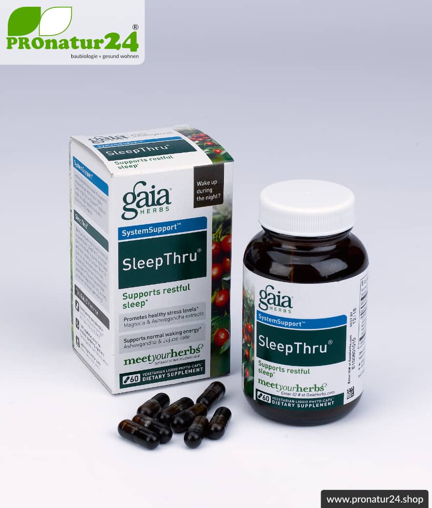 SLEEPTHRU von GAIA HERBS | kann den erholsamen Schlaf unterstützen | 60 Kapseln | Lieferung auf Anfrage