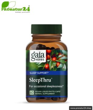 SLEEPTHRU von GAIA HERBS | kann den erholsamen Schlaf unterstützen | 60 Kapseln | Lieferung auf Anfrage