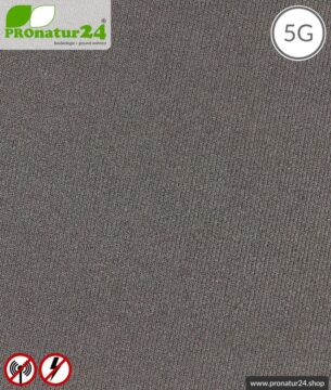 Abschirmstoff SILVER ELASTIC für Bekleidung, HF Abschirmung bis 50 dB, NF erdbar. Wirkungsvoll gegen 5G!