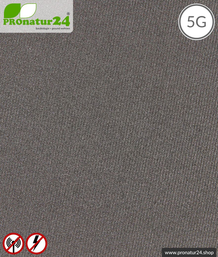 Abschirmstoff SILVER ELASTIC für Bekleidung, HF Abschirmung bis 50 dB, NF erdbar. Wirkungsvoll gegen 5G!
