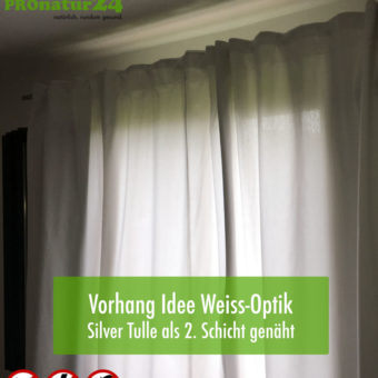 Praxis - optisch schöner Vorhang mit Silver Tulle