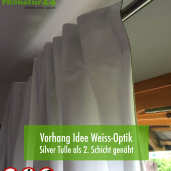 Praxis - optisch schöner Vorhang mit Silver Tulle