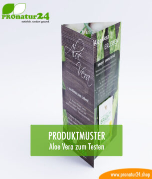 Aloe Vera Tester Produktmuster Mappe
