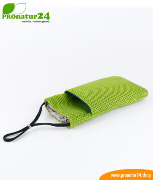 Handyhülle Handytasche eWall, 3in1 Funktion, wendbar, blau-grün