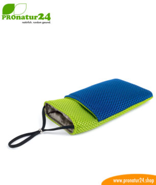 Handyhülle Handytasche eWall, 3in1 Funktion, wendbar, blau-grün