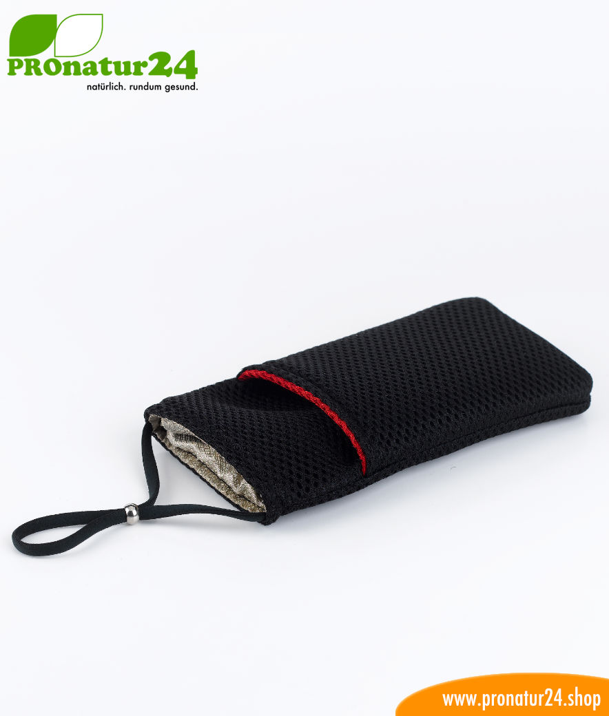 Handyhülle Handytasche eWall, 3in1 Funktion, wendbar, schwarz-rot