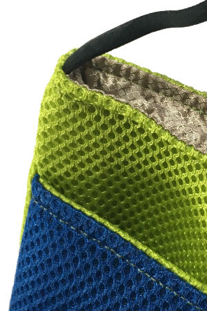 Detailaufnahme vom Stoff und Abschirmung