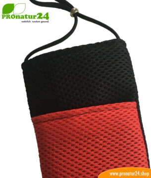 Handyhülle Handytasche mit Strahlenschutz, Sonderedition schwarz-rot