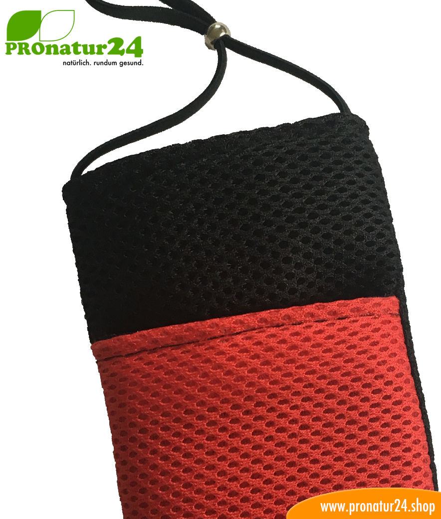 Handyhülle Handytasche mit Strahlenschutz, Sonderedition schwarz-rot