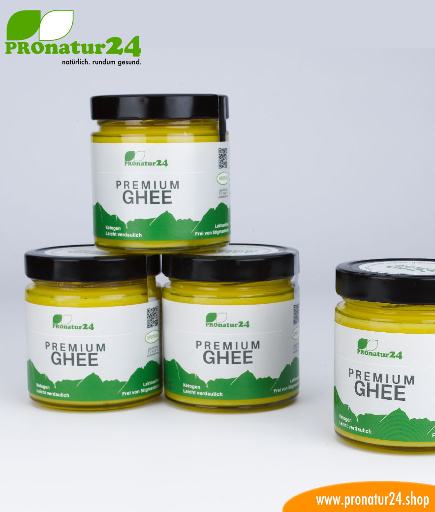 PREMIUM GHEE für die ayurvedische / Low Carb Küche von PROnatur24