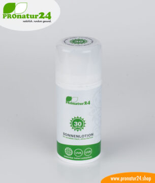 Sonnencreme LSF 30, mineralischer Lichtschutz, UVA, UVB, wasserfest, vegan - OHNE MIKROPLASTIK, OHNE ALKOHOL, OHNE CHEMIE