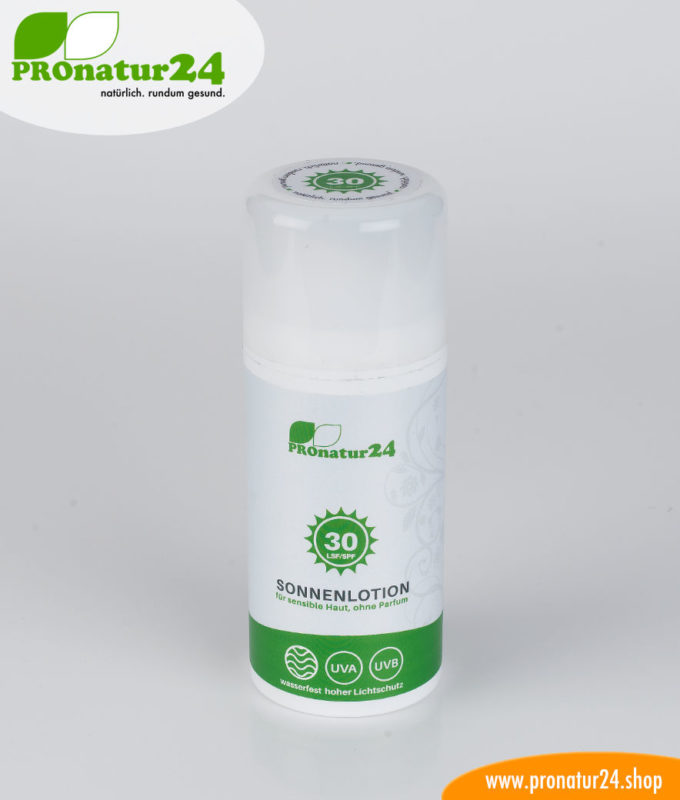 Sonnencreme LSF 30, mineralischer Lichtschutz, UVA, UVB, wasserfest, vegan - OHNE MIKROPLASTIK, OHNE ALKOHOL, OHNE CHEMIE
