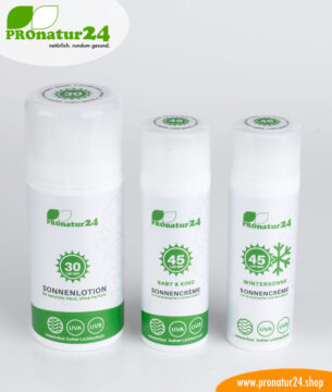 Sonnencreme LSF 30, mineralischer Lichtschutz, UVA, UVB, wasserfest, vegan - OHNE MIKROPLASTIK, OHNE ALKOHOL, OHNE CHEMIE