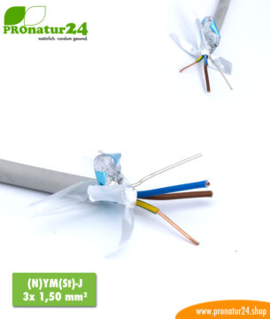 abgeschirmtes BIO Kabel (N)YM(St)-J 3x 1,50 mm²