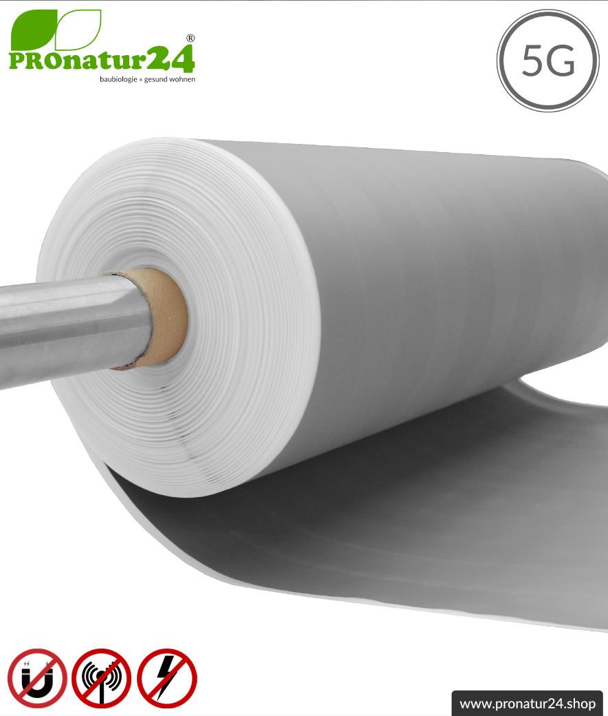 Mumetall Abschirmfolie MCL61. Zur Abschirmung magnetischer Felder mit 30 dB Schirmdämpfung und HF bis 63 dB. Erdbar. Wirkungsvoll gegen 5G!