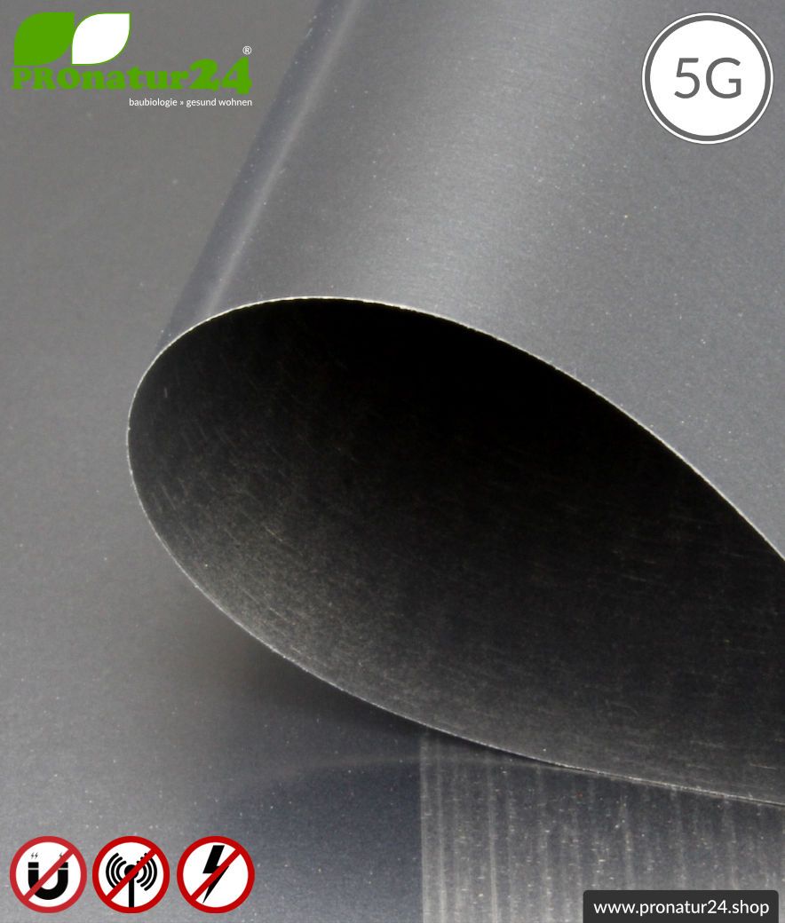 Mumetall Abschirmfolie MCL61. Zur Abschirmung magnetischer Felder mit 30 dB Schirmdämpfung und HF bis 63 dB. Erdbar. Wirkungsvoll gegen 5G!
