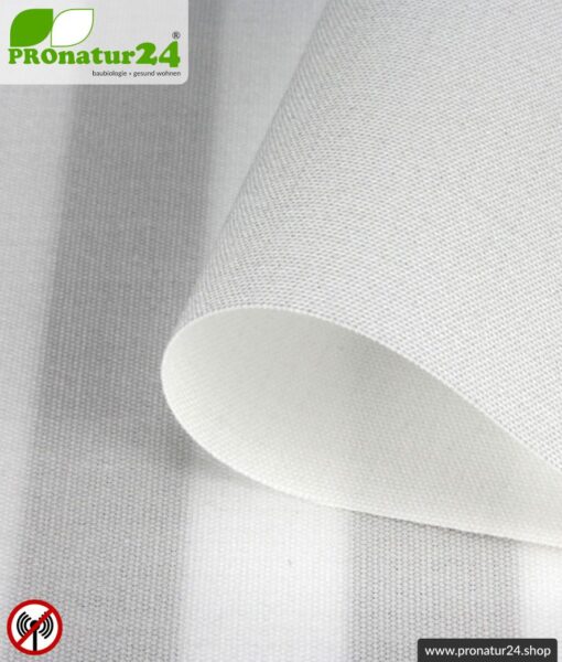 Abschirmstoff WEAR zur Herstellung abschirmender Bekleidung . HF Abschirmung bis 30 dB. Schutz für unterwegs vor Handystrahlung.