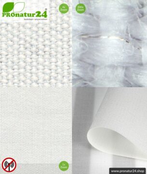 Abschirmstoff WEAR zur Herstellung abschirmender Bekleidung . HF Abschirmung bis 30 dB. Schutz für unterwegs vor Handystrahlung.