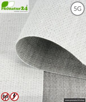 Abschirmstoff STEEL TWIN für Bodenunterlagen und Vorhänge. HF Abschirmung bis 41 dB, erdbar. Wirkungsvoll gegen 5G!