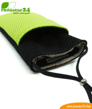 Handyhülle Handytasche eWall schwarz-blau, 3in1 Funktion, wendbar, schwarz-grün