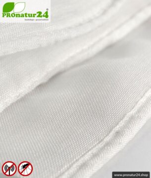 Abschirmstoff EVOLUTION mit integrierter Beschwerung. HF Abschirmung bis 30 dB. Knitterarm, strapazierfähig, pflegeleicht.