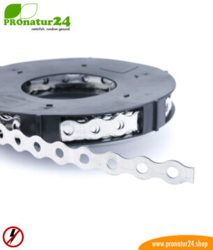 Edelstahl Lochband ELB zur Erdung, 10 Laufmeter