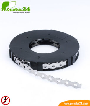 Edelstahl Lochband ELB zur Erdung, 10 Laufmeter