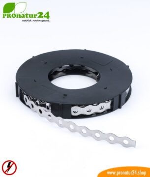 Edelstahl Lochband ELB zur Erdung, 10 Laufmeter