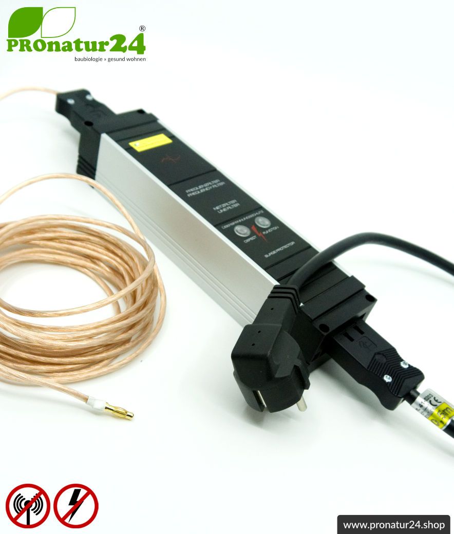 Powerline PLC Filter Set für den erdbaren Baldachin & Schlafsack. Zubehör zur Filterung von HF Frequenzen aus dem Erdungskabel.